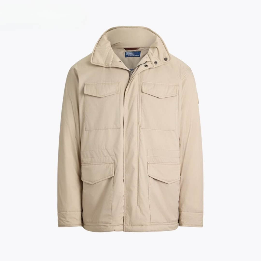 Gabardine Field Jacket with Hood