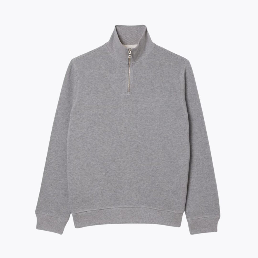Zip-Up High Neck Sweatshirt